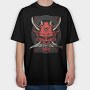 Red Dragon Samurai, Tricou Oversize Barbati (Unisex)