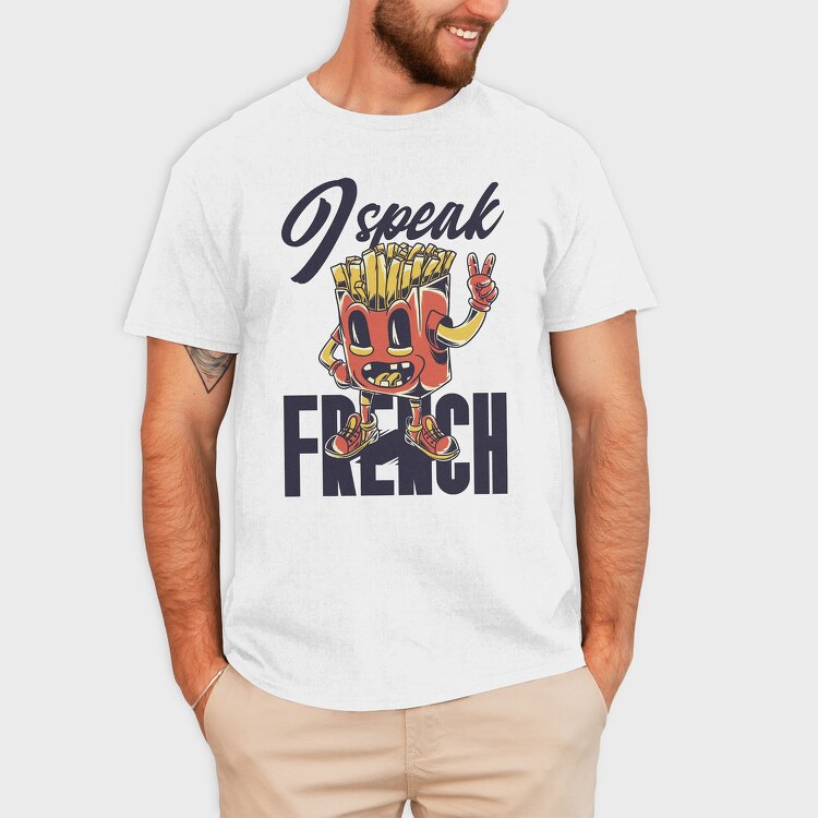 French Fries Peace, Tricou Barbati (Unisex)