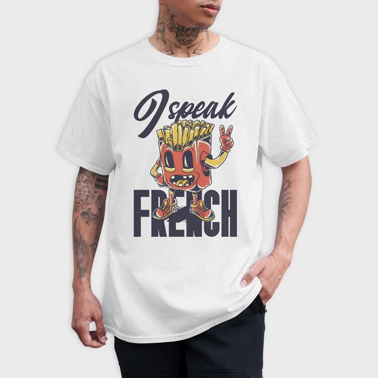 French Fries Peace, Tricou Barbati (Unisex)