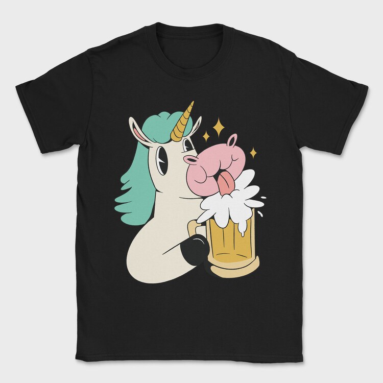 Unicorn Beer, Tricou Barbati (Unisex)
