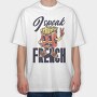 French Fries Peace, Tricou Oversize Barbati (Unisex)