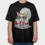 Canned Cat Cool, Tricou Oversize Barbati (Unisex)