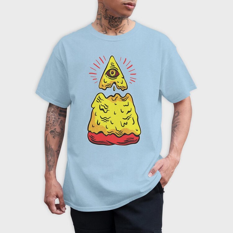 Illuminati Pizza, Tricou Barbati (Unisex)