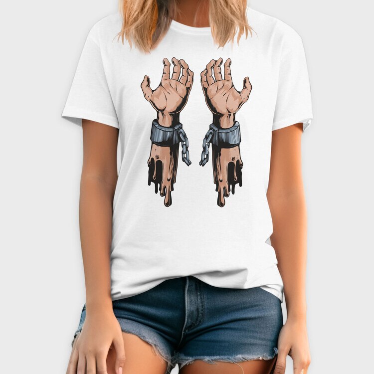 Metal Hands Dripping, Tricou Barbati (Unisex)