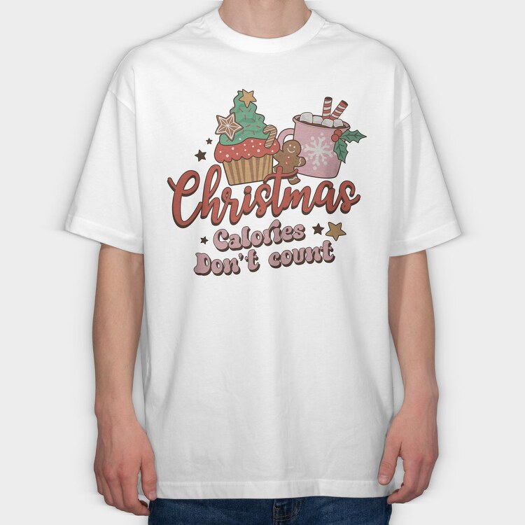 Christmas Cupcakes Cocoa, Tricou Oversize Barbati (Unisex)
