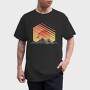 Geometric Sunset, Tricou Barbati (Unisex)
