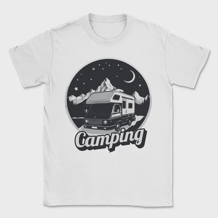 Van Night Camping, Tricou Barbati (Unisex)