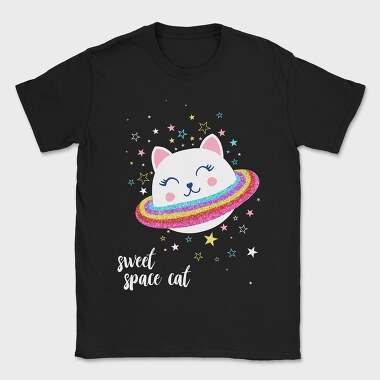Space Kitty Vibes, Tricou Barbati (Unisex)