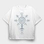 Valkyrie Symbol, Tricou Oversize Barbati (Unisex)