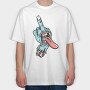 Middle Finger Tongue, Tricou Oversize Barbati (Unisex)