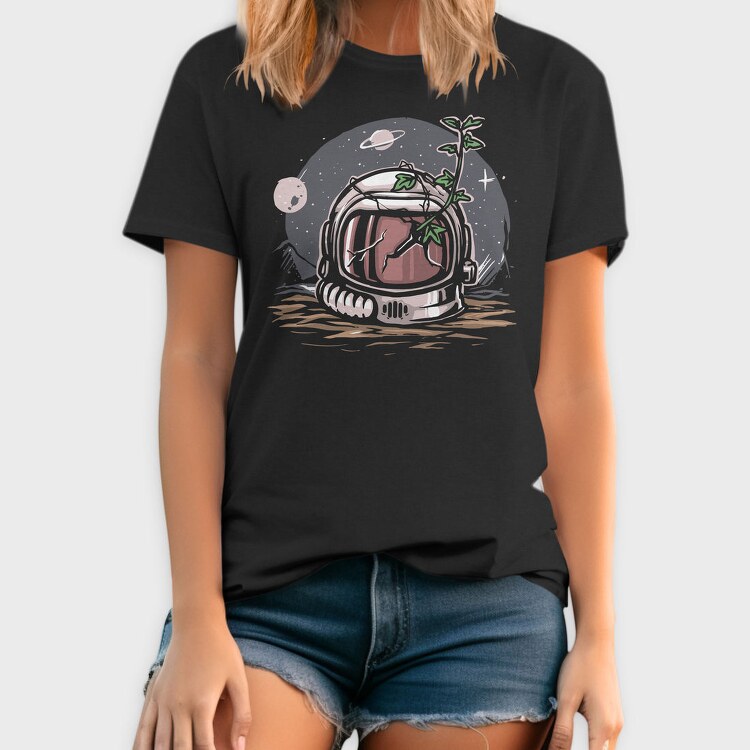 Space Sprout Helmet, Tricou Barbati (Unisex)