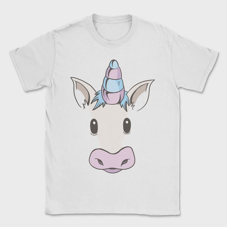 Unicorn Face, Tricou Barbati (Unisex)