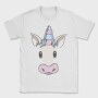 Unicorn Face, Tricou Barbati (Unisex)