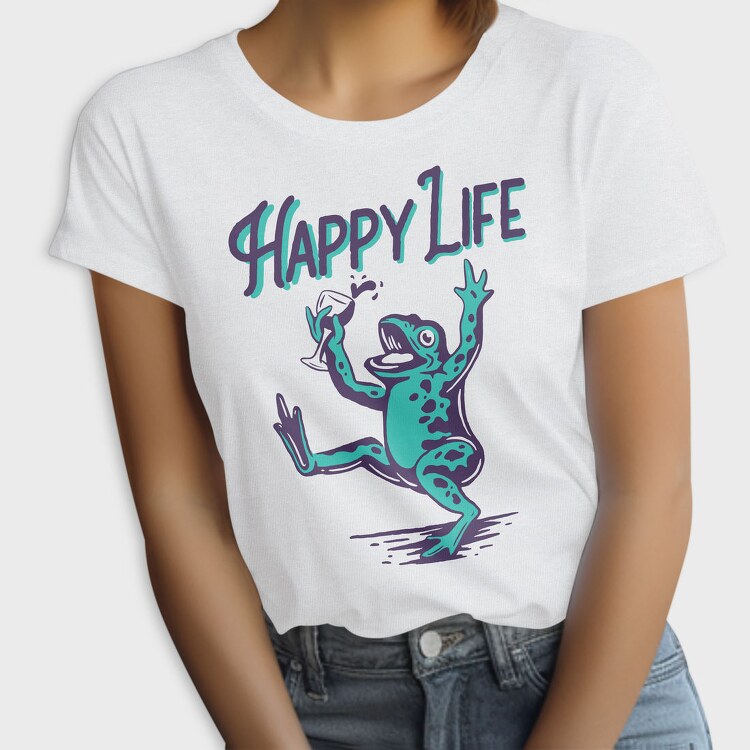 Frogs Happy Life, Tricou Femei