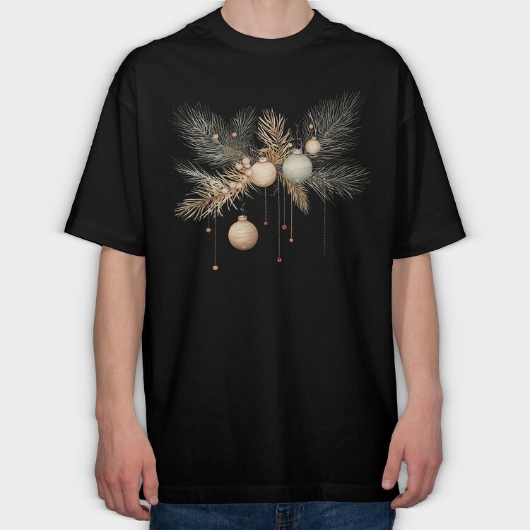 Christmas Decorations, Tricou Oversize Barbati (Unisex)