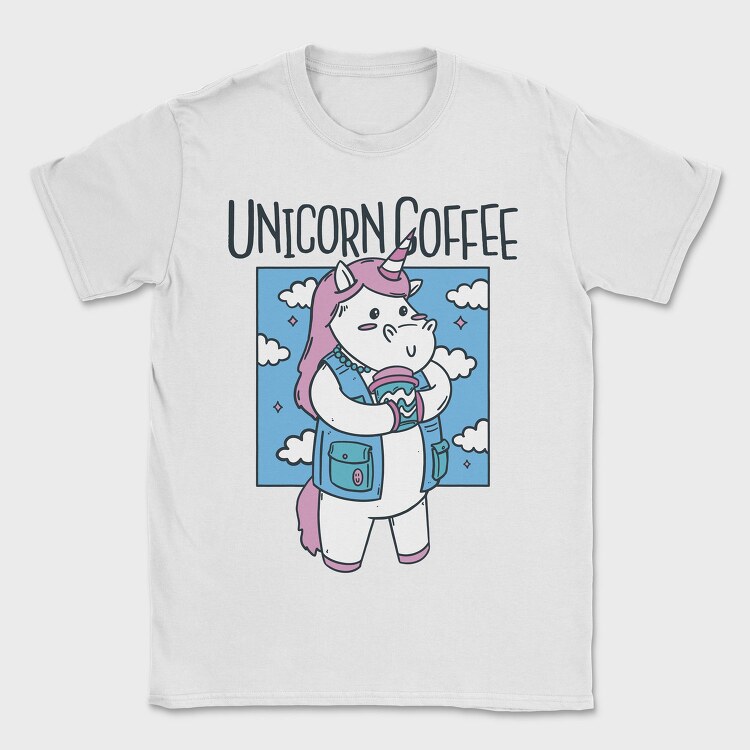 Unicorn Coffee, Tricou Barbati (Unisex)