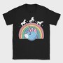 Unicorn Cat Rainbow, Tricou Barbati (Unisex)