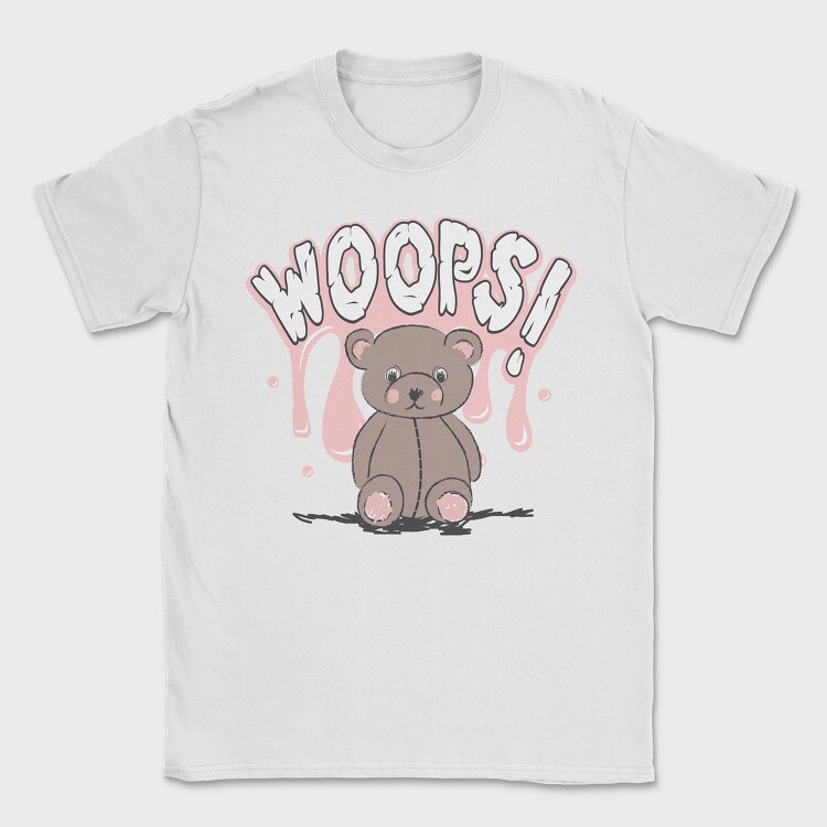 Teddy Bear Oops Vibes, Tricou Barbati (Unisex)