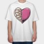 Ribbed Heart, Tricou Oversize Barbati (Unisex)