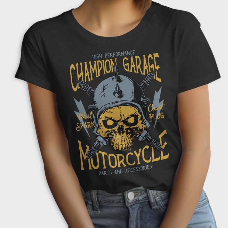 Champion Garage Motorcycle, Tricou Femei