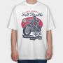 Full Throttle Garage, Tricou Oversize Barbati (Unisex)