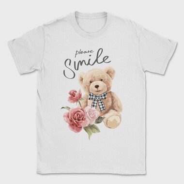 Teddy Rose Smile, Tricou Barbati (Unisex)