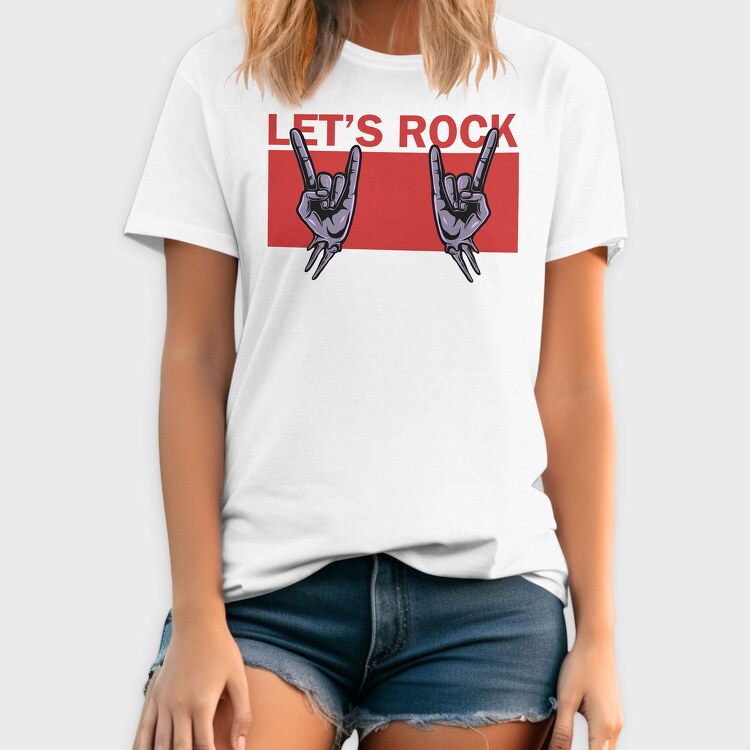 Rock On Hands, Tricou Barbati (Unisex)