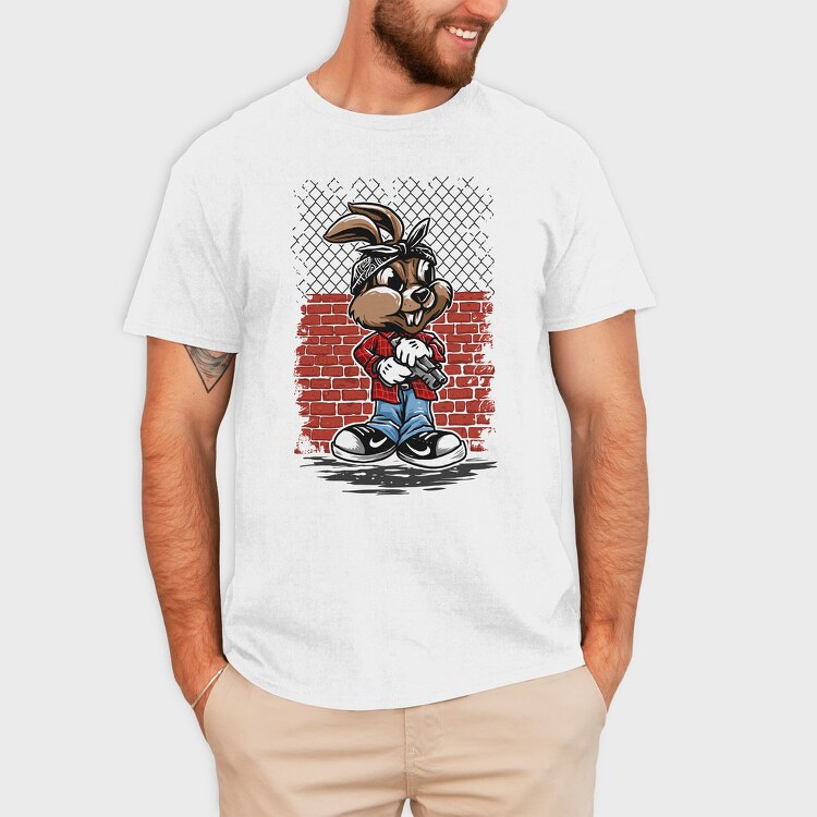 Gangster Bunny, Tricou Barbati (Unisex)