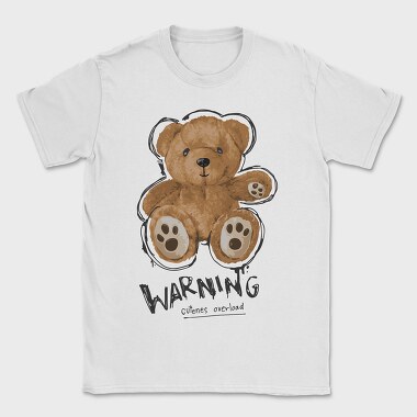Teddy Warning Overload, Tricou Barbati (Unisex)