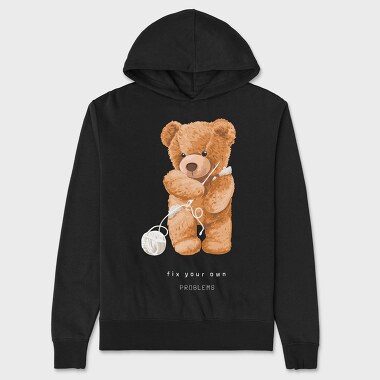 Teddy Yarn Fix, Hanorac Oversize Barbati (Unisex)