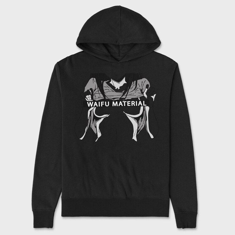 Waifu Warrior Vibes, Hanorac Oversize Barbati (Unisex)
