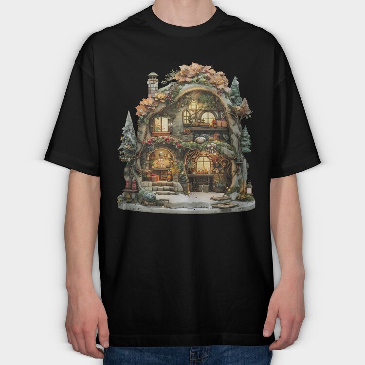 Christmas Fairy Grotto, Tricou Oversize Barbati (Unisex)