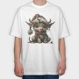 Christmas Elf Snowman, Tricou Oversize Barbati (Unisex)