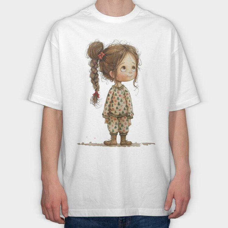 Christmas Christmas Girl, Tricou Oversize Barbati (Unisex)