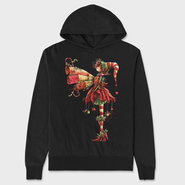Christmas Fairy Icon, Hanorac Oversize Barbati (Unisex)
