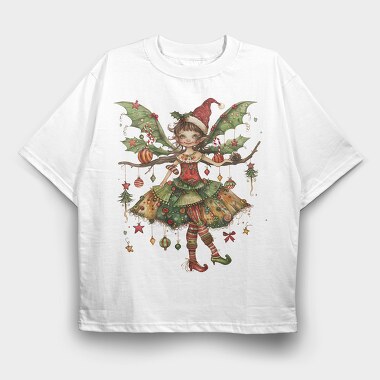 Christmas Fairy Jewels, Tricou Oversize Barbati (Unisex)