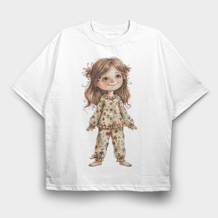 Christmas Fairy Pajama, Tricou Oversize Barbati (Unisex)