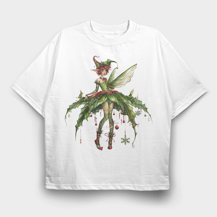 Christmas Fairy Serenade, Tricou Oversize Barbati (Unisex)