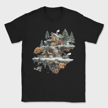 Christmas Fairy Treehouse, Tricou Barbati (Unisex)