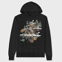 Christmas Fairy Treehouse, Hanorac Oversize Barbati (Unisex)