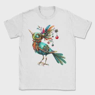 Christmas Feathered Bird, Tricou Barbati (Unisex)