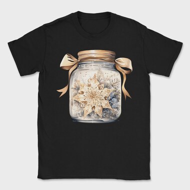 Christmas Floral Bow, Tricou Barbati (Unisex)