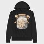 Christmas Floral Bow, Hanorac Oversize Barbati (Unisex)