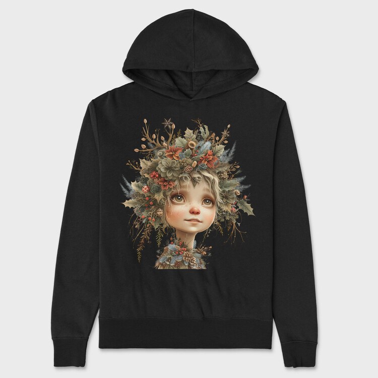 Christmas Flower Girl 101023467, Hanorac Oversize Barbati (Unisex)