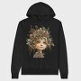 Christmas Flower Girl 101023467, Hanorac Oversize Barbati (Unisex)