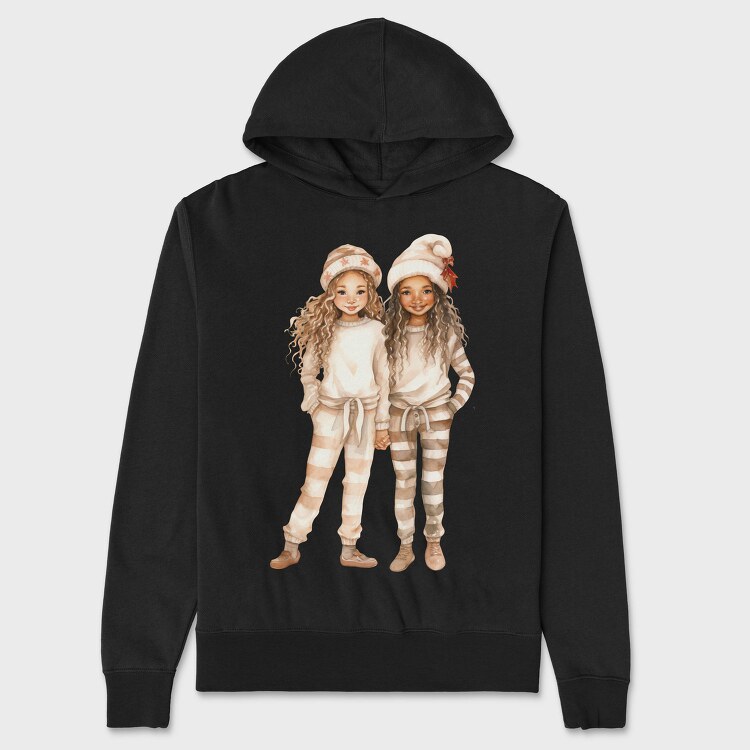 Christmas Friends Pajamas, Hanorac Oversize Barbati (Unisex)