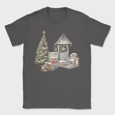 Christmas Front Porch, Tricou Barbati (Unisex)