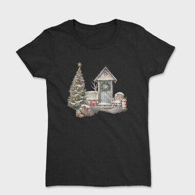 Christmas Front Porch, Tricou Femei