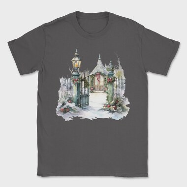 Christmas Garden Gate, Tricou Barbati (Unisex)