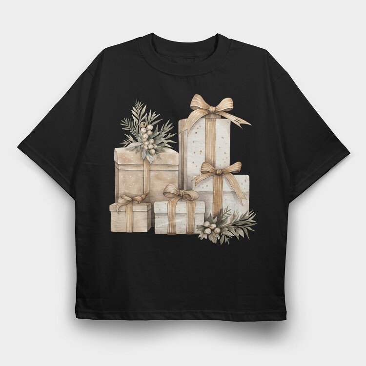 Christmas Gift Boxes, Tricou Oversize Barbati (Unisex)